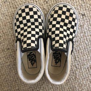 Vans Slip On Checker Pattern  Toddler 8